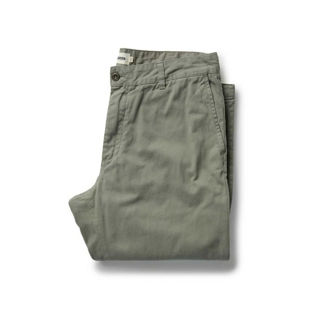 Taylor Stitch Foundation Pants Mens 31x29 Green Stretch Twill Chino Huckberry